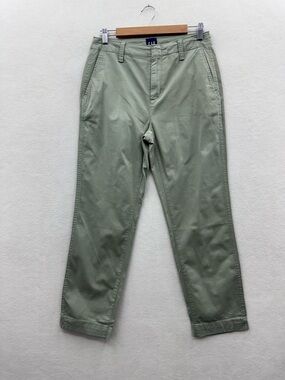 Gap Women’s 6 Slim Ankle Pant Green Preppy Casual Pants NWT